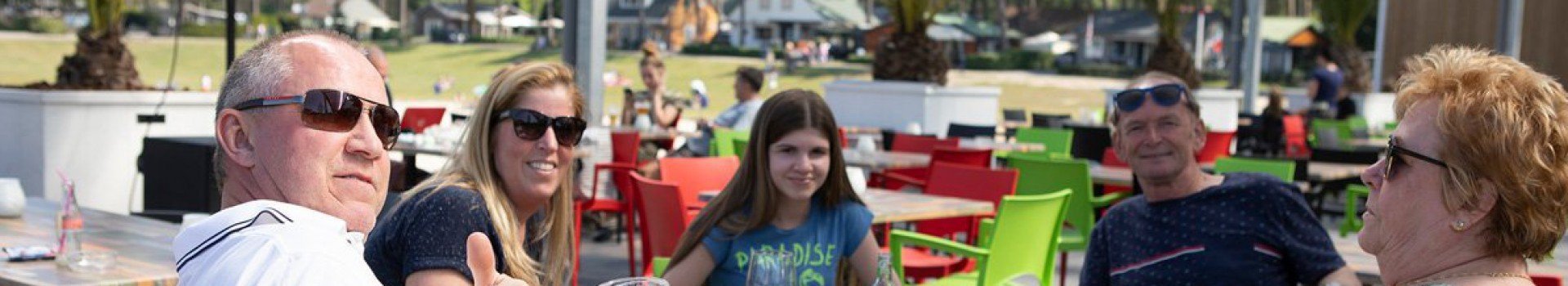 Camping met groot buitenterras